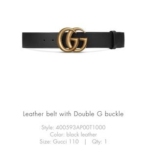 Gucci Double G Buckle Belt